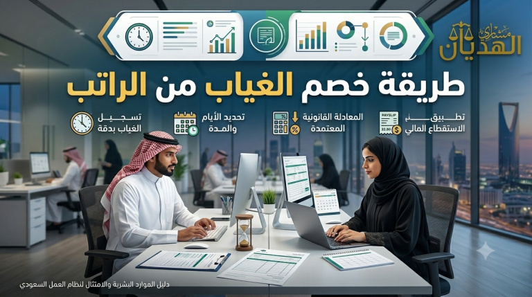 طريقة خصم الغياب من الراتب