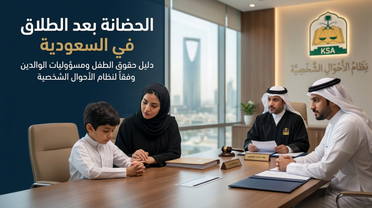 الحضانة بعد الطلاق في السعودية: دليل النظام الجديد لحماية أطفالك وضمان حقوقك القانونية